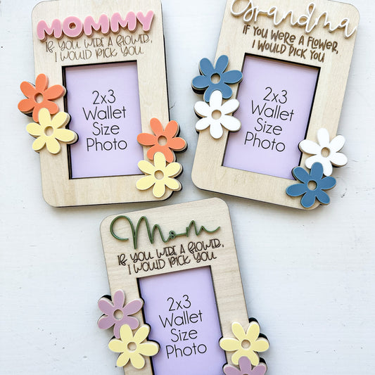 Mother's Day Flower Fridge Photo Magnet