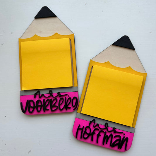 Pencil Sticky Note Holder