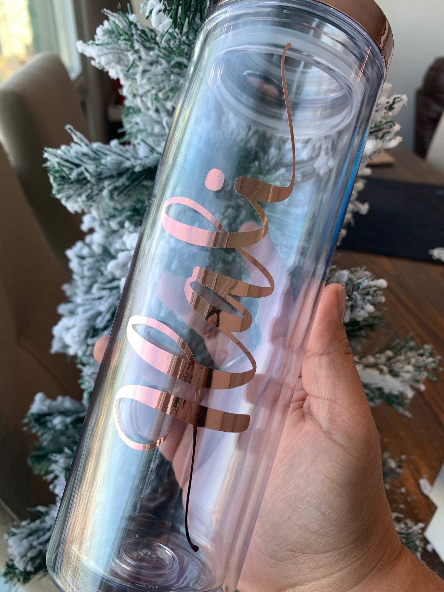 Clear Skinny Tumbler