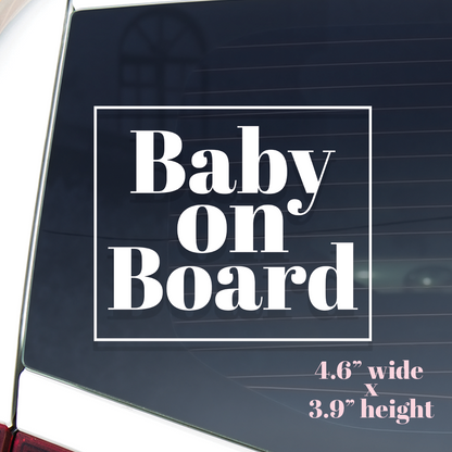 Baby On Board | Decal