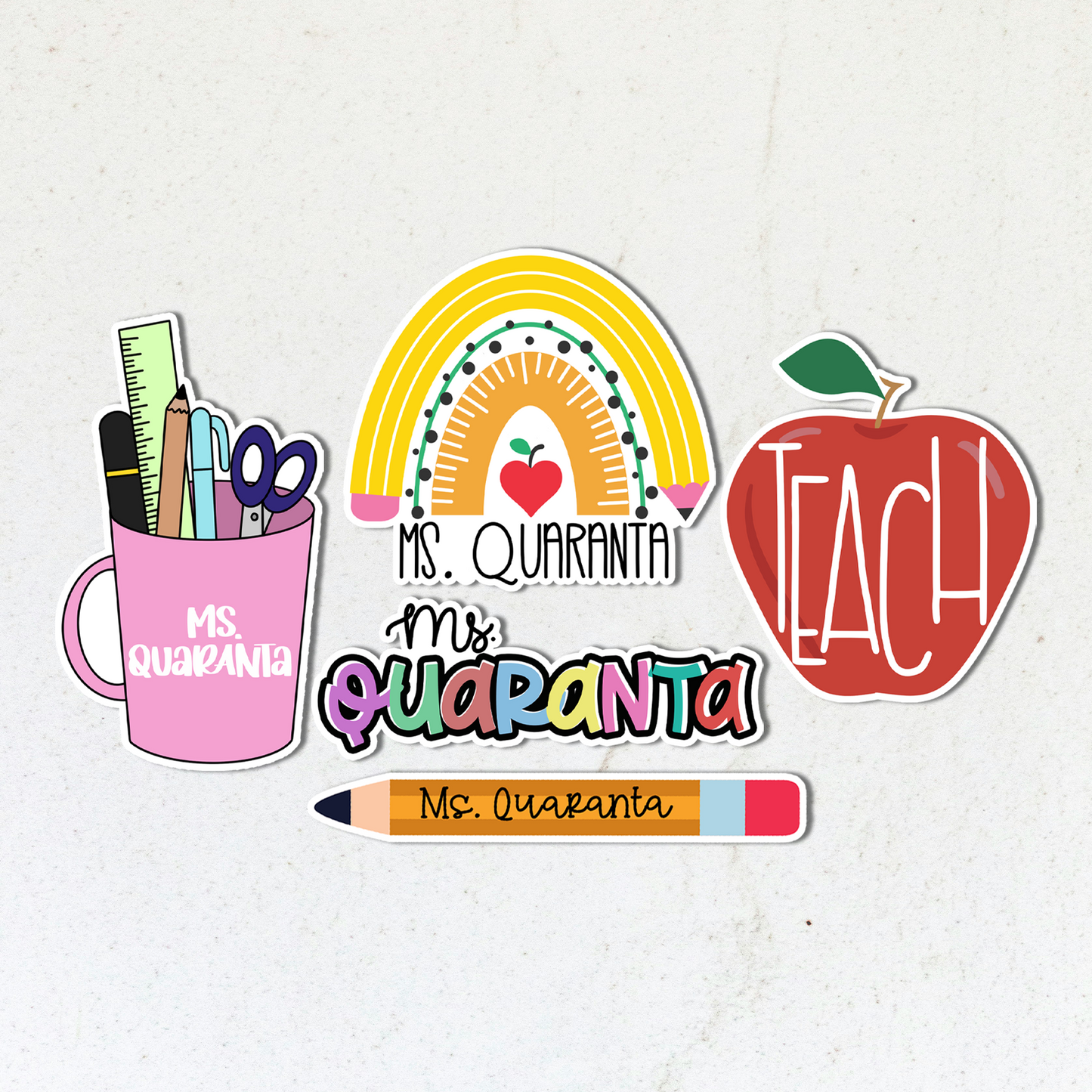 Teacher Sticker Set | Vinyl Sticker Set