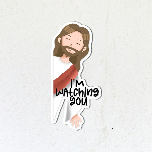 Jesus Is Watching | Vinyl Sticker