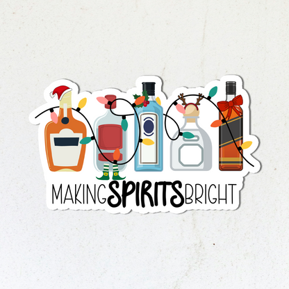 Making Spirits Bright | Vinyl Sticker