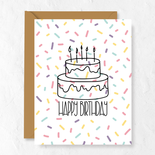 Confetti Happy Birthday | Greeting Card