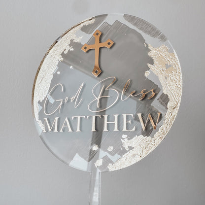 Acrylic Cake Topper | Circle