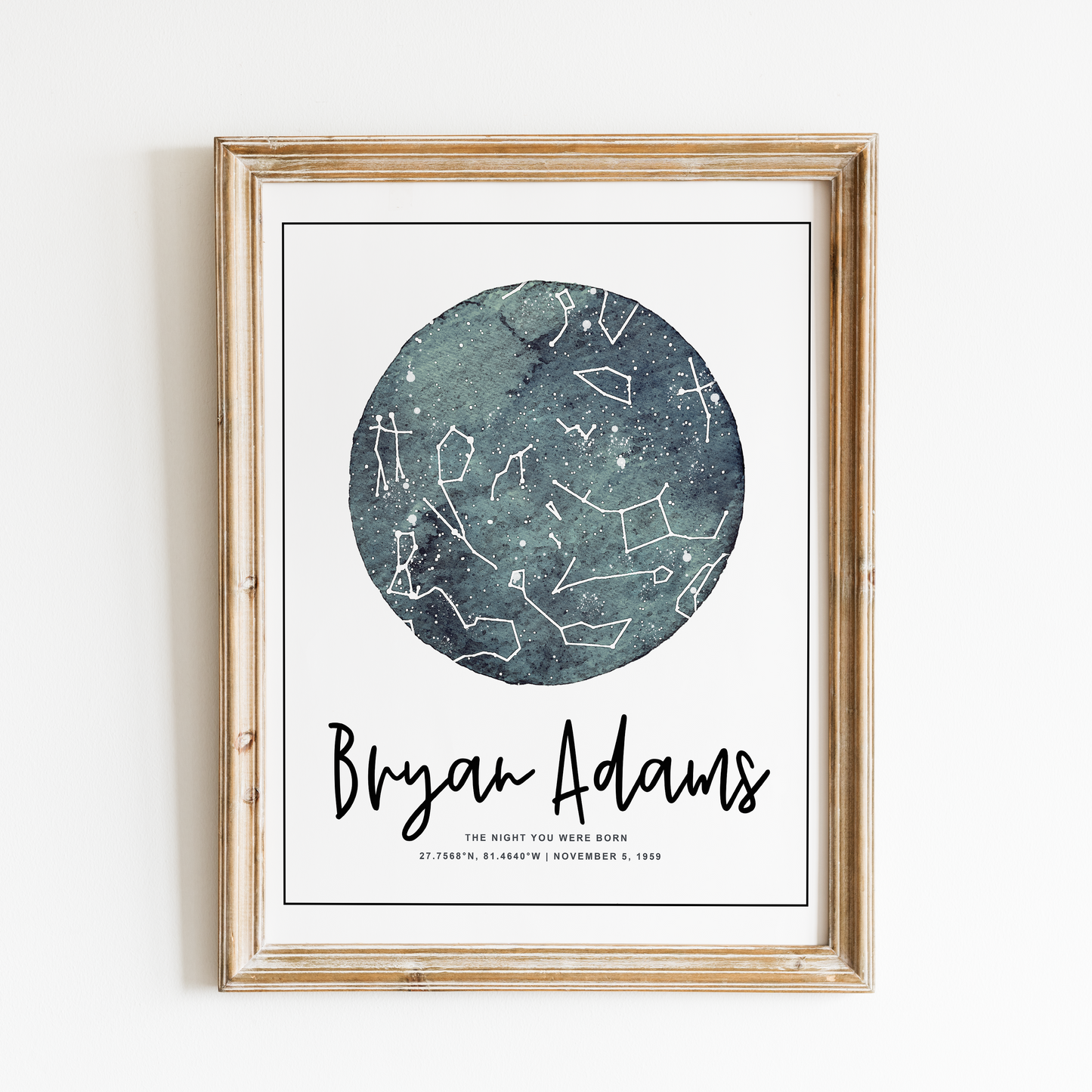 Indigo Watercolour | Night Sky Print