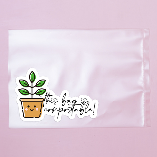 This Bag Is Compostable Labels | Small Business