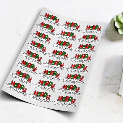 Merry Christmas Labels | Small Business Stickers