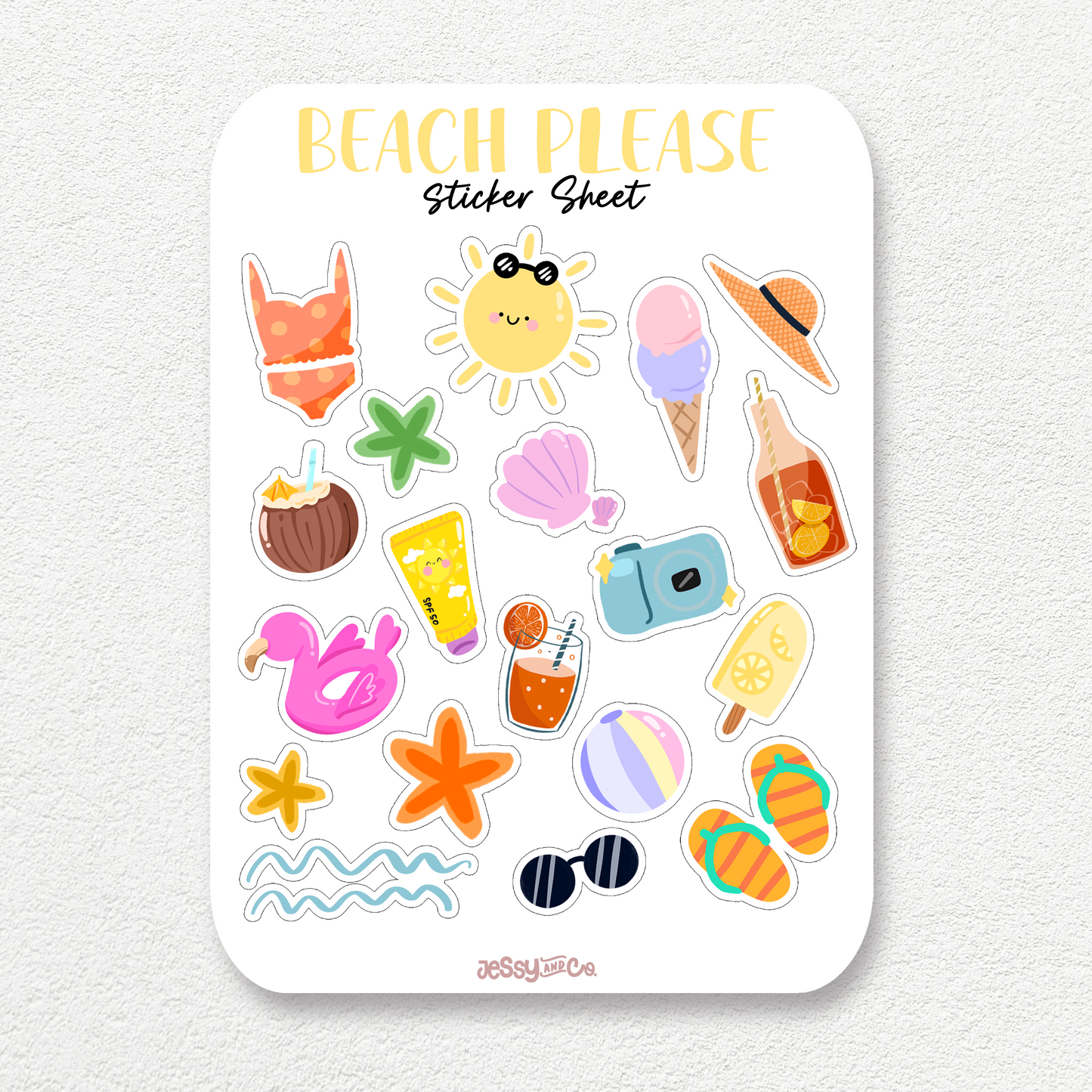 Beach Please | Sticker Sheet