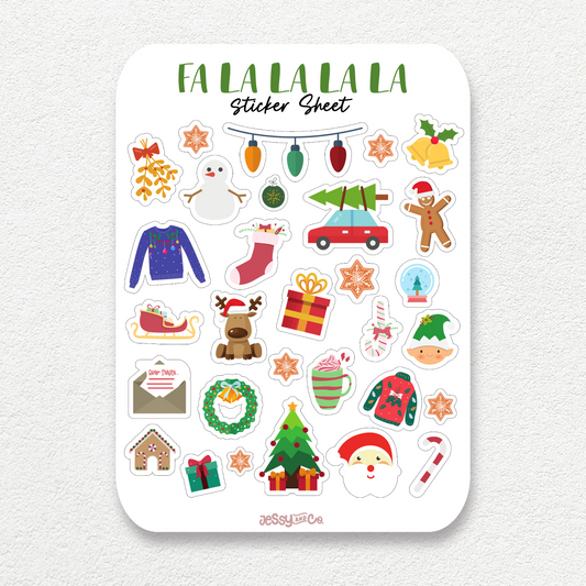 Fa la la la la | Sticker Sheet