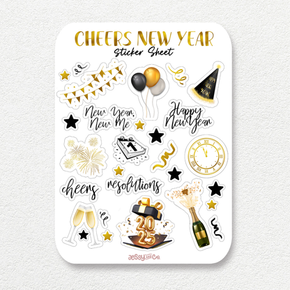 Cheers New Year | Sticker Sheet