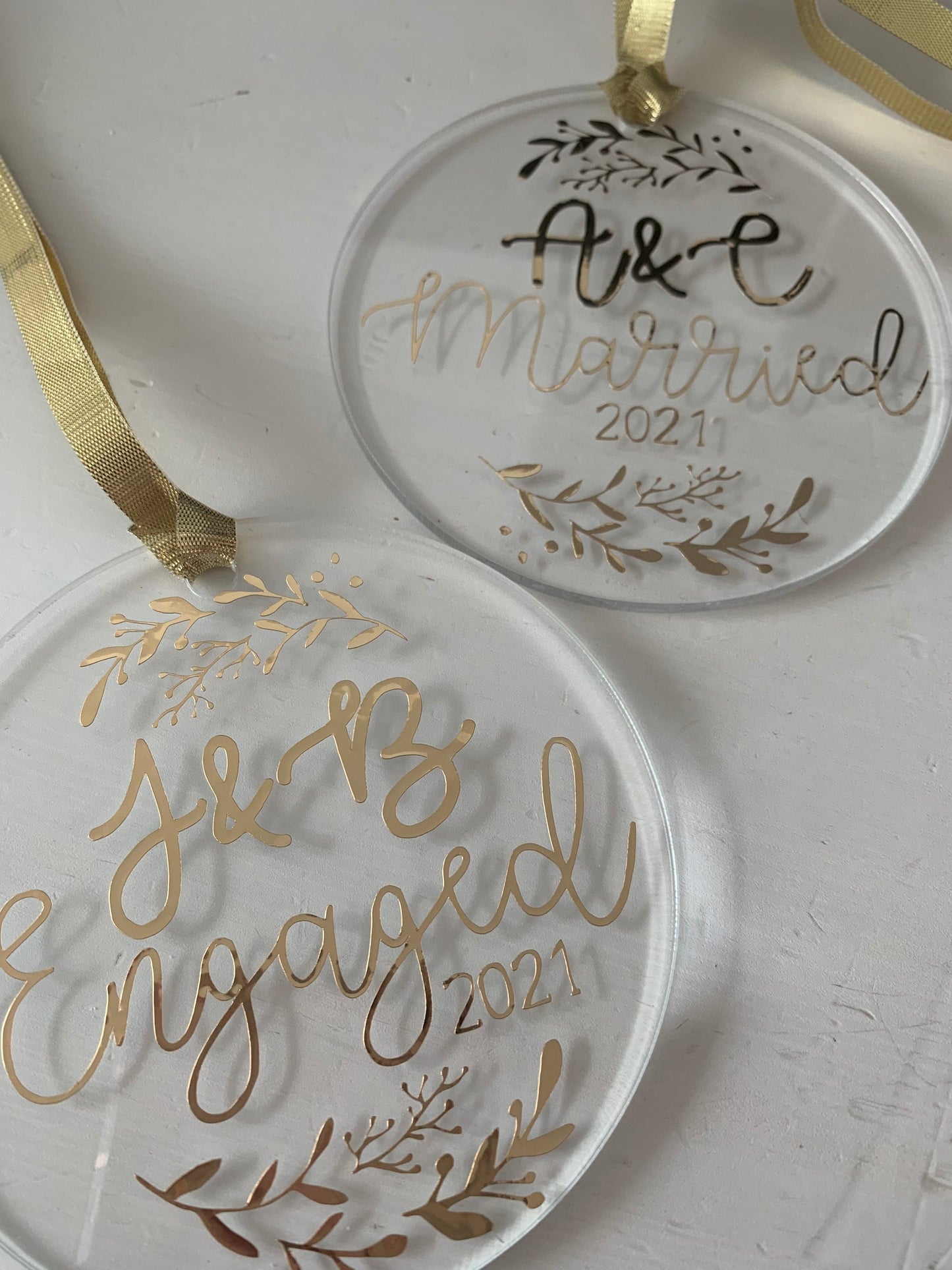 Custom Family Round Acrylic Ornaments