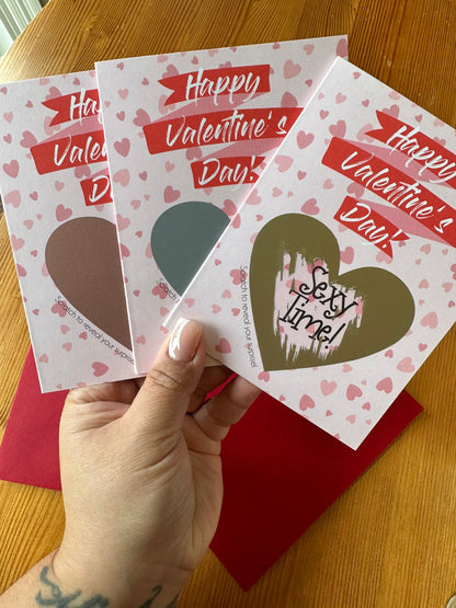 Happy Valentine's Day Scratch off Greeting Card