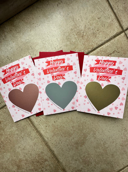 Happy Valentine's Day Scratch off Greeting Card