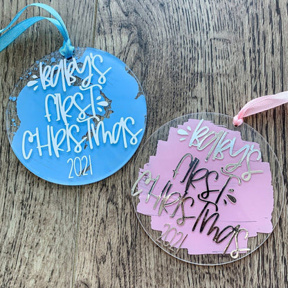 Baby’s First Christmas Acrylic Ornament