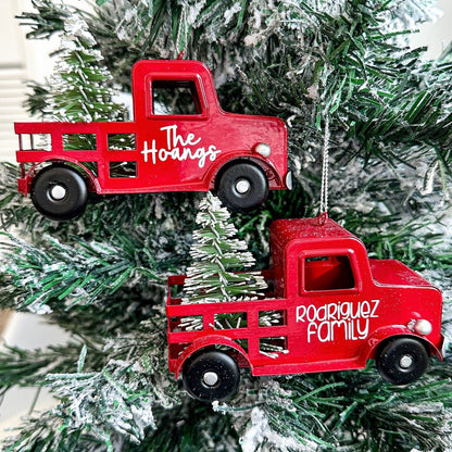 Rustic Red Truck Ornament