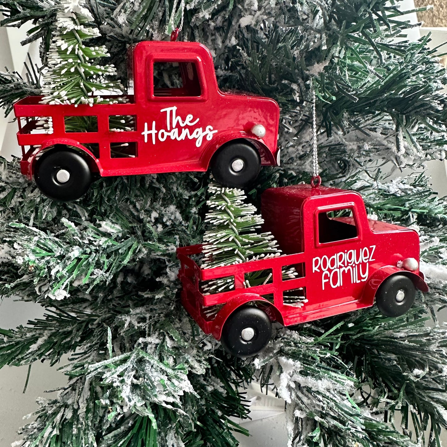 Rustic Red Truck Ornament